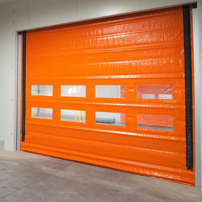 Windproof Automatic High Speed PVC Stacking Door