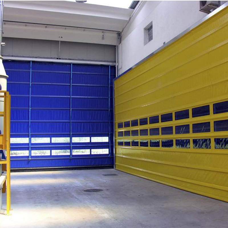 Windproof Automatic High Speed PVC Stacking Door Logistic