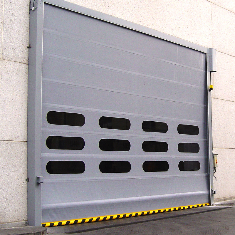 Windproof Automatic High Speed PVC Stacking Door Logistic